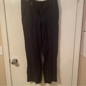 Quince, 100 Linen Pants, Worn twice, cropped leg, Navy blue